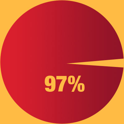97% of patrons say site easy to use